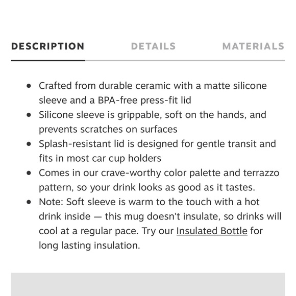 Porter - Mug in charcoal - Picture 6 of 6